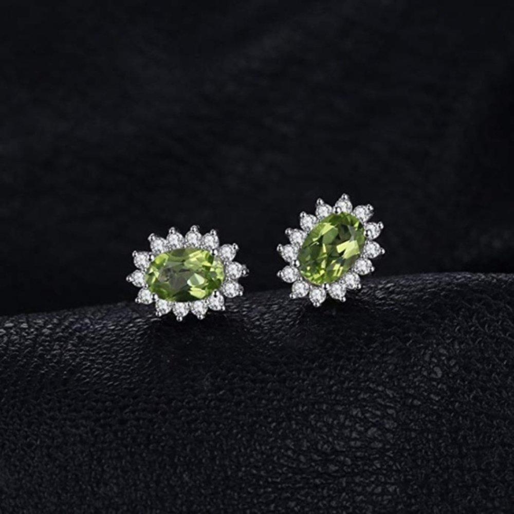 ❤️ Peridot Earrings - 925 Sterling Silver